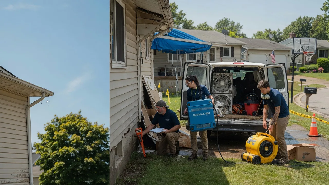 Ceiling Leak Cleanup in Summerfield, OH near me