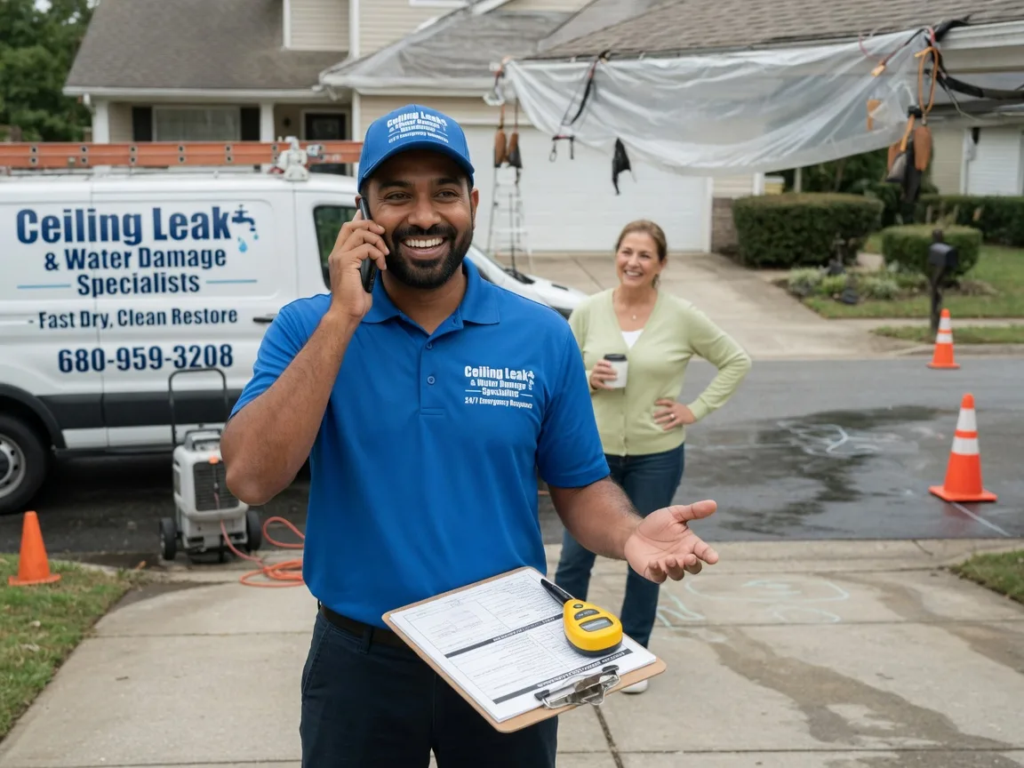 Ceiling Leak Cleanup Summerfield, OH FAQs